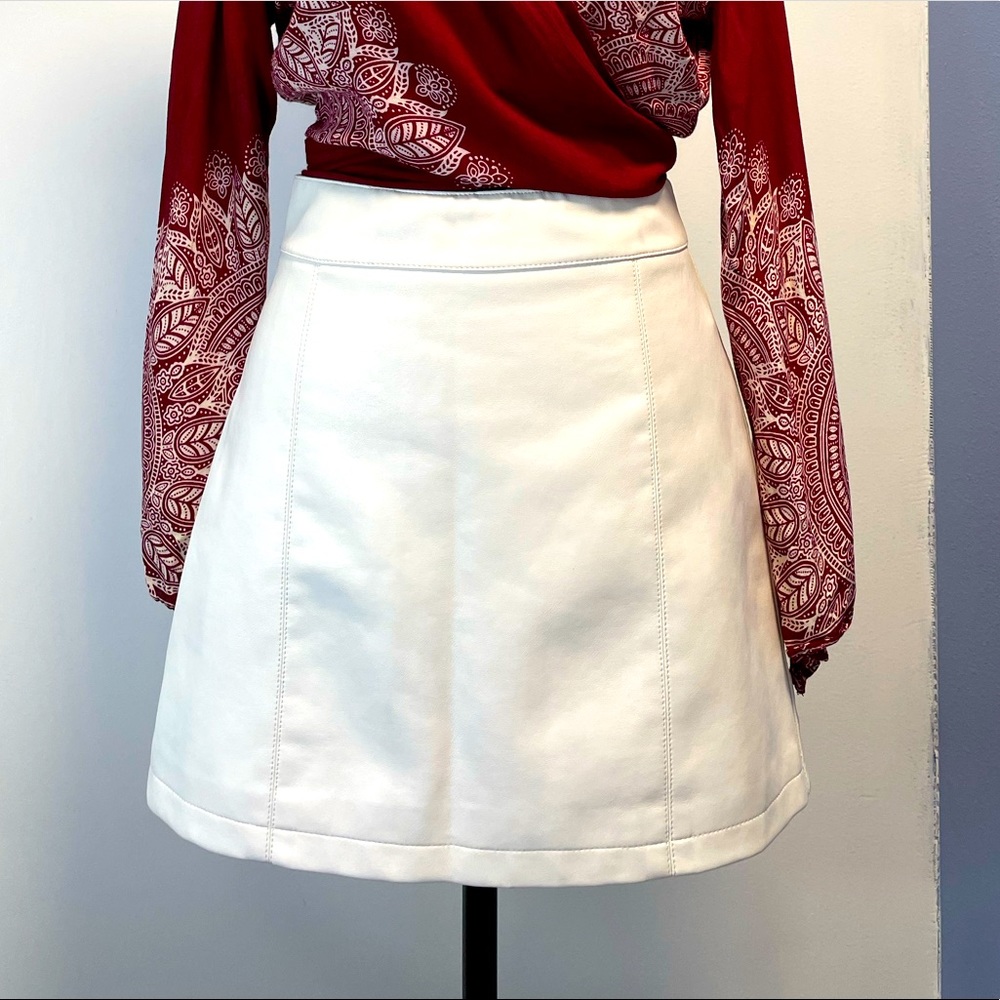 Faux Leather Skirt